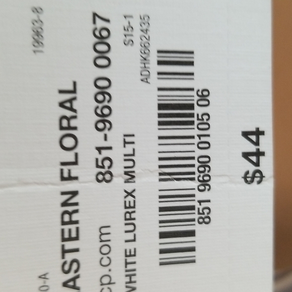 3/4 sleeve blouse blue stripes with white and gold small - Picture 6 of 6